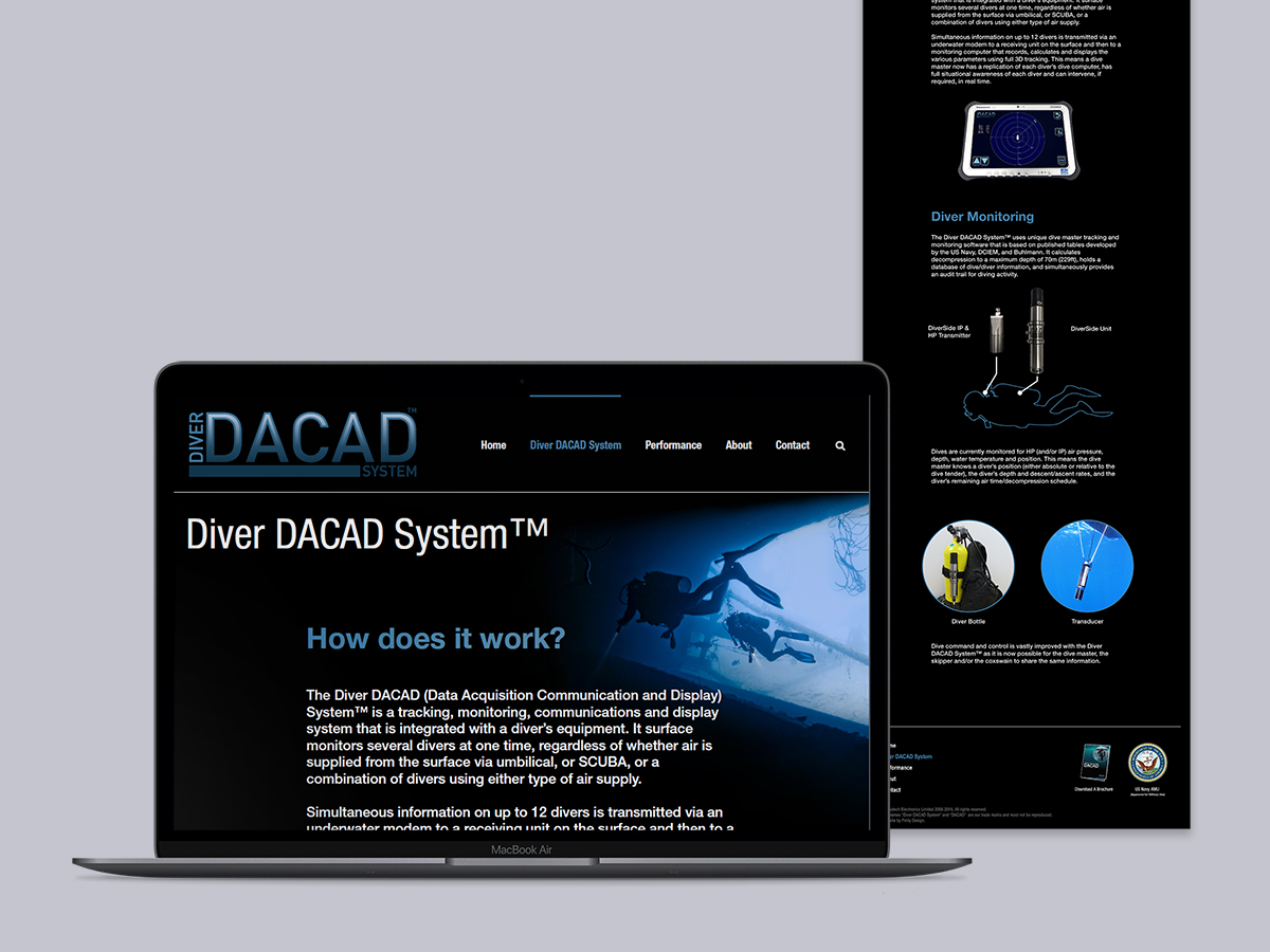 Laptop website mockup