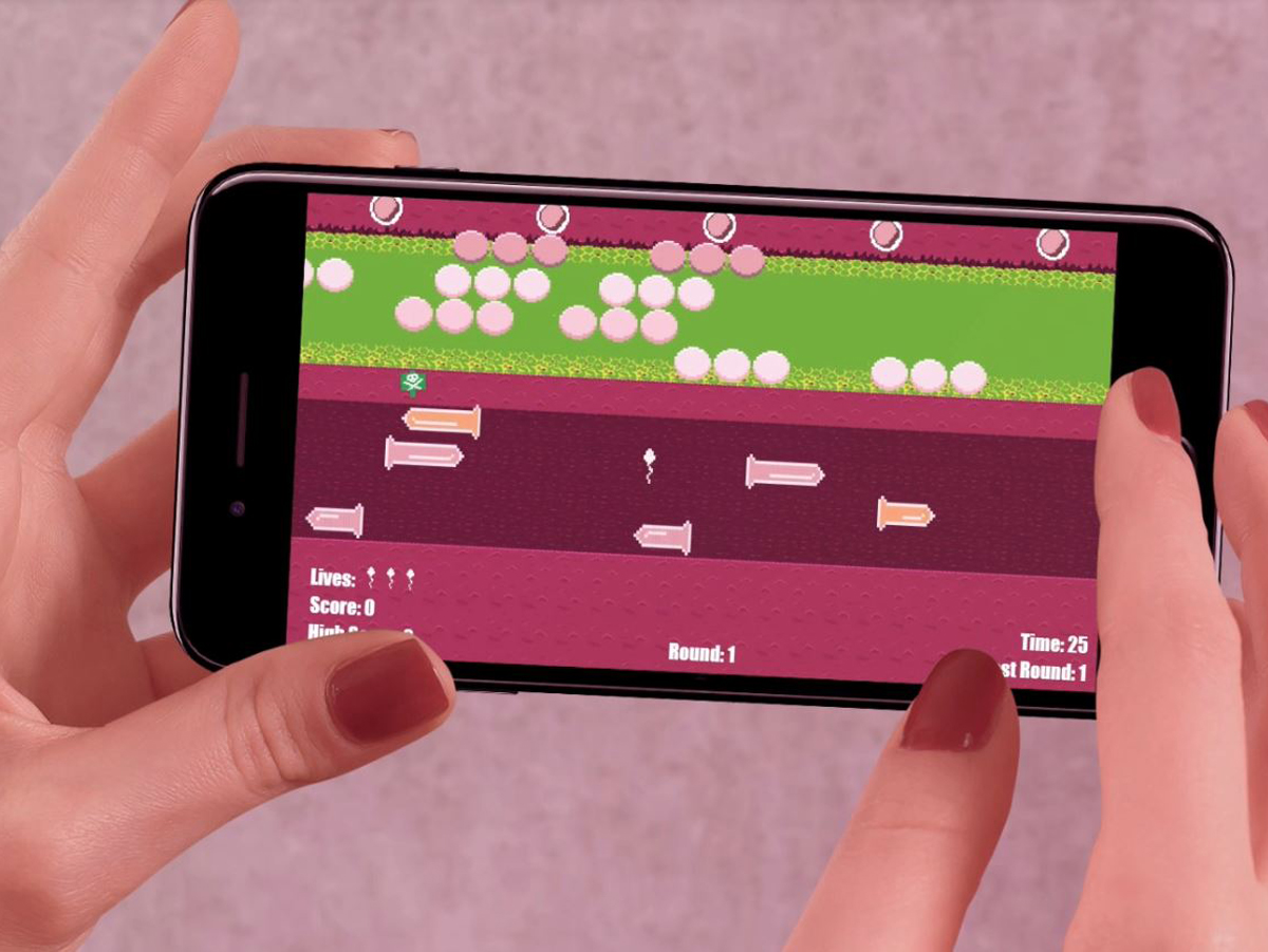 working game of Frogger redesigned with javascript
