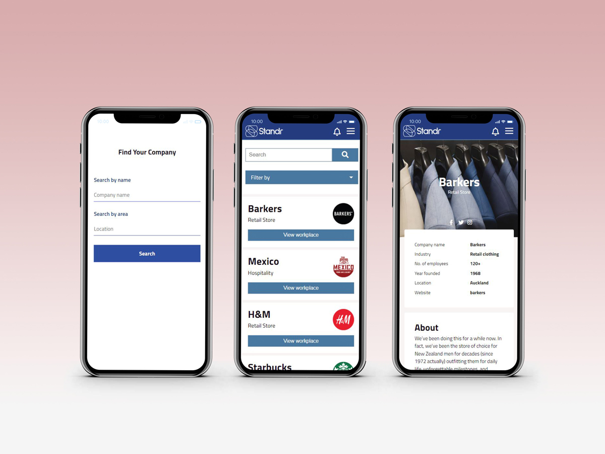 personal website for businesses to survey staff