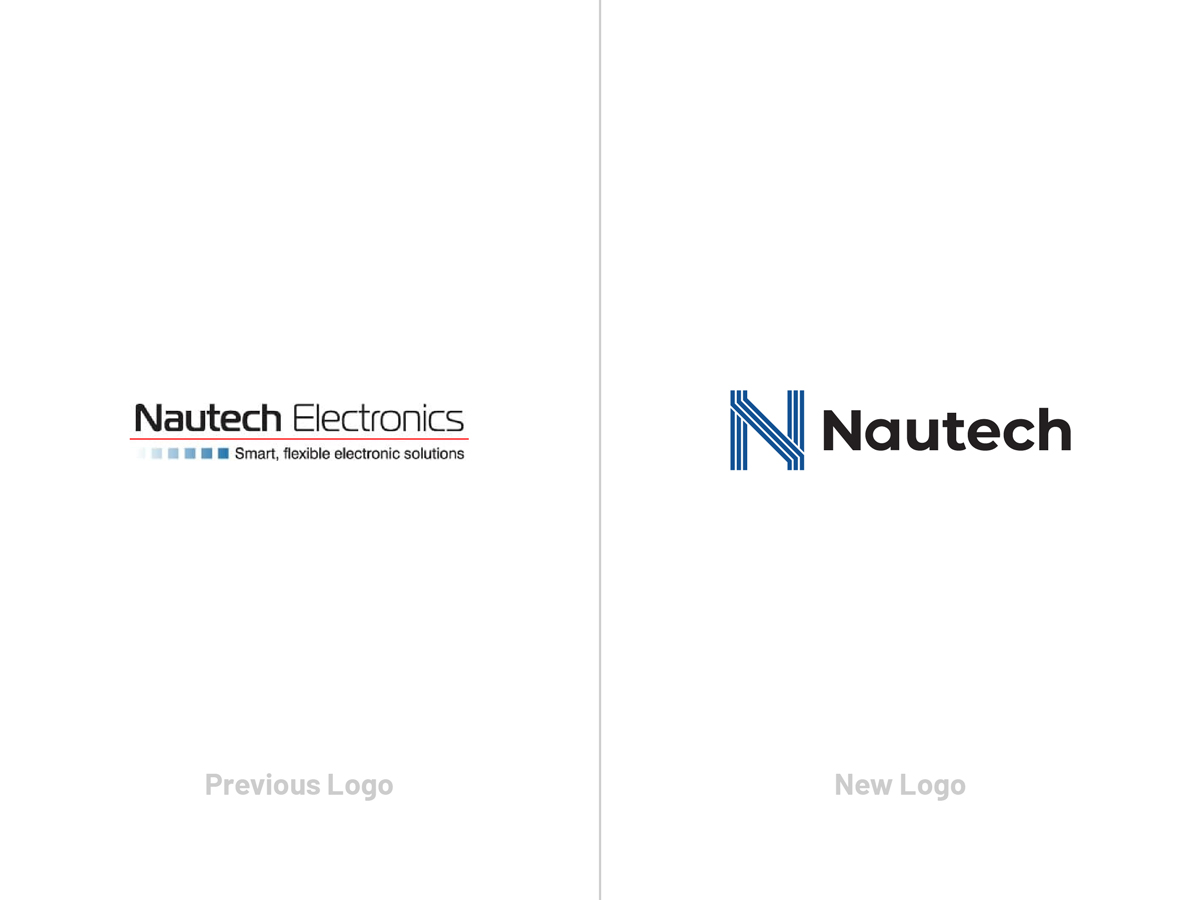 Before and after of the logo redesign